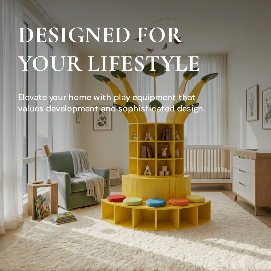 Modern playroom featuring Dream Softplay memory foam playmats